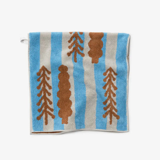 韓國 Warmgrey tail｜TREES - BROWN 棕色森林｜純棉毛巾 浴巾