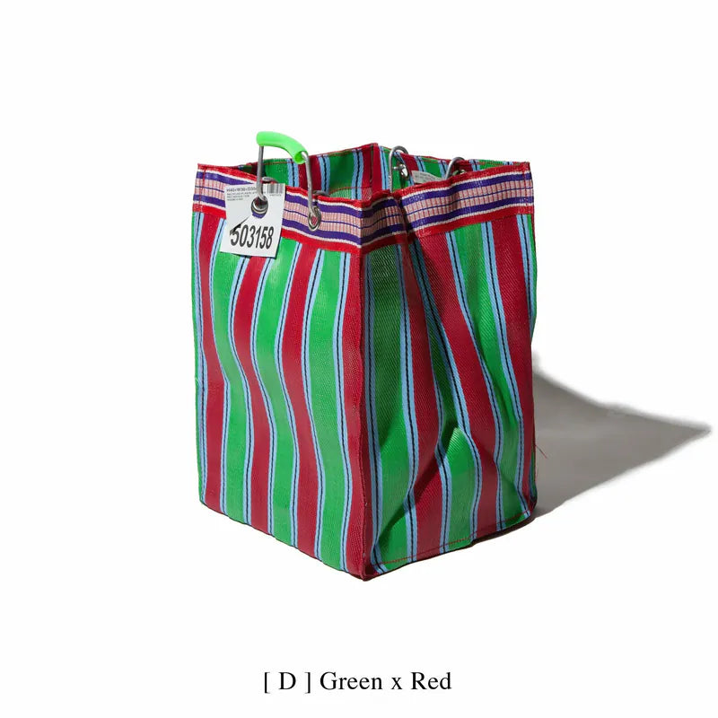 PUEBCO｜RECYCLED PLASTIC STRIPE BAG Rectangle D26 / 再生塑料條紋包 長方形 D26