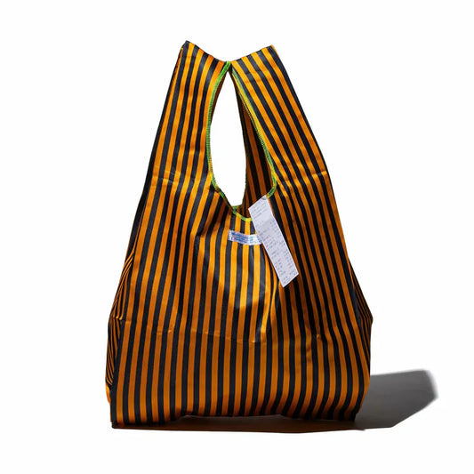 PUEBCO｜SCHOOL TIE FABRIC BAG Navy Blue x Orange / 學生領帶再製環保提袋 海軍藍ｘ橘