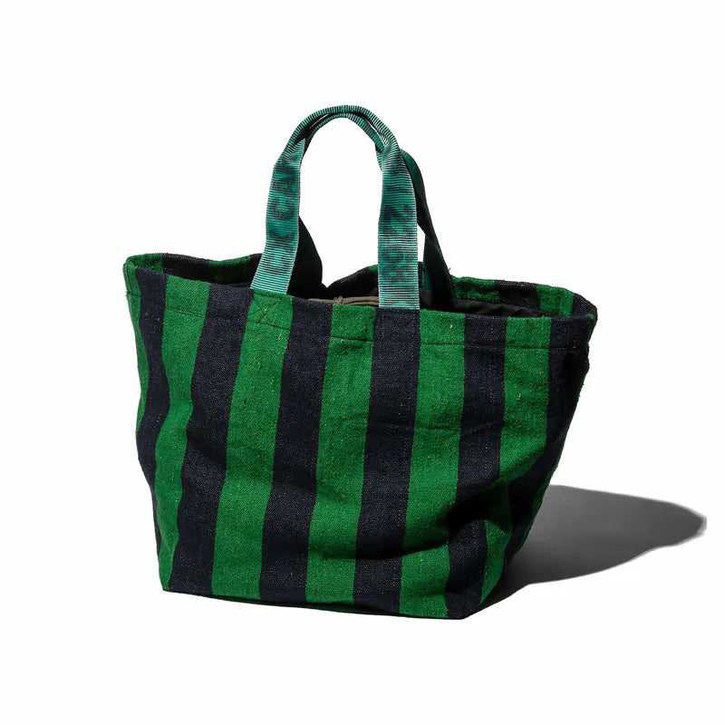 PUEBCO｜RUG BAG Green x Navy Blue / 地毯布包 綠 x 海軍藍