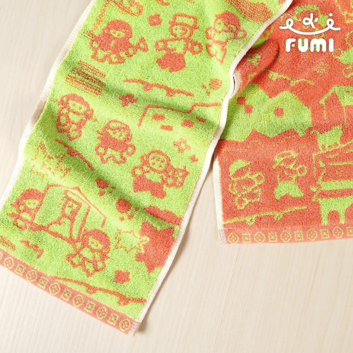 FUMI Towel｜媽祖運動毛巾 路上的風景｜粉橘 / 桃紅