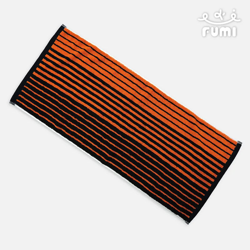 FUMI Towel｜條紋棉柔毛巾｜橘+黑 / 黑+白 / 黑+咖啡