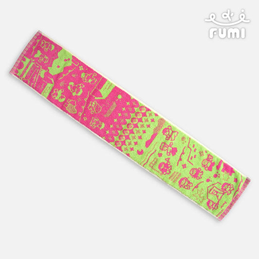 FUMI Towel｜媽祖運動毛巾 路上的風景｜粉橘 / 桃紅