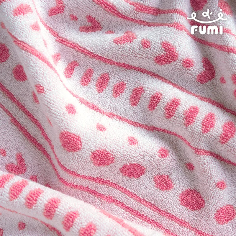 FUMI Towel｜QQ軟糖提花毛巾｜草莓牛奶/橘白