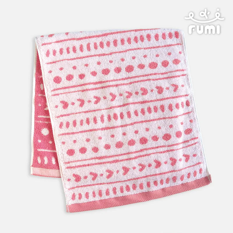 FUMI Towel｜QQ軟糖提花毛巾｜草莓牛奶/橘白