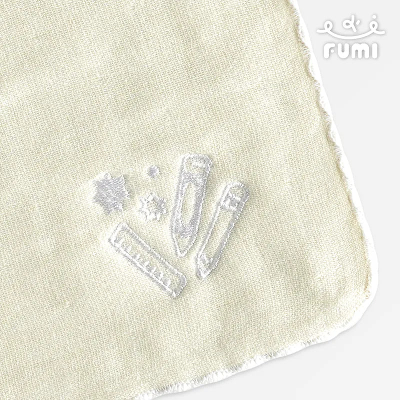 FUMI Towel｜小時光紗布小手巾｜波波魚 / 冰淇淋 / 春日小花 / 文具組 / 幸運兔兔 / 滿分蘋果
