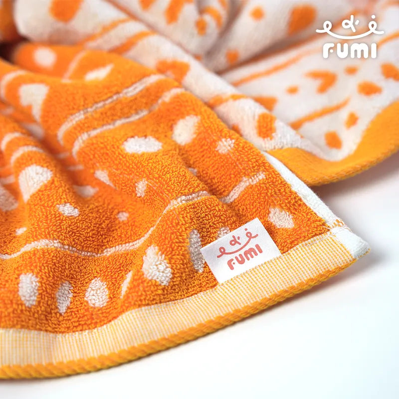 FUMI Towel｜QQ軟糖提花毛巾｜草莓牛奶/橘白