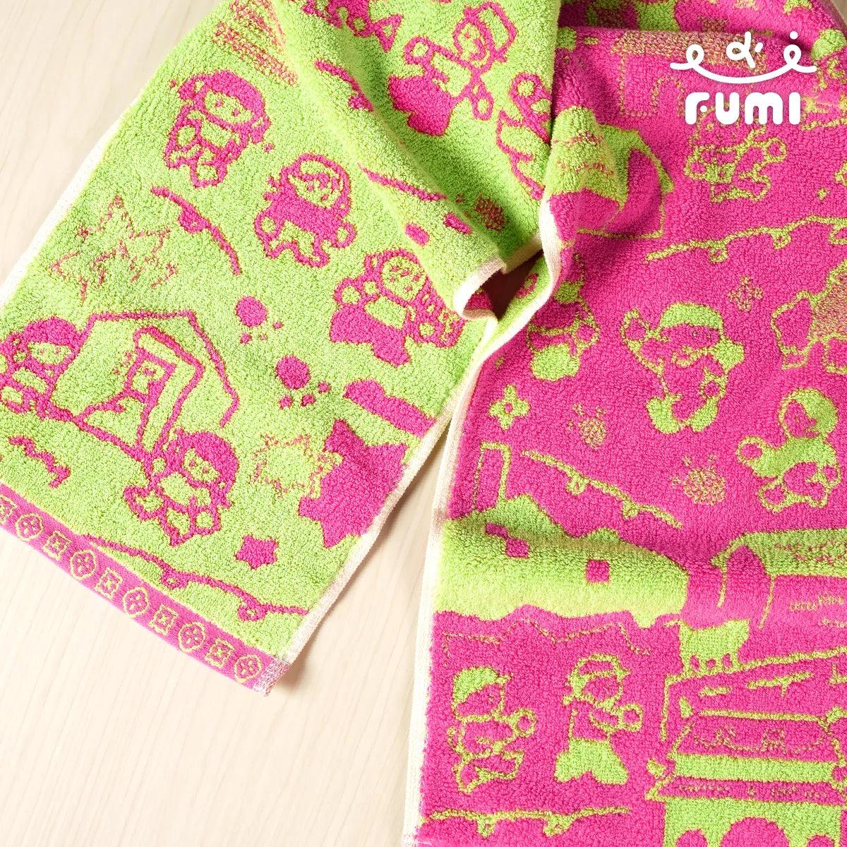 FUMI Towel｜媽祖運動毛巾 路上的風景｜粉橘 / 桃紅