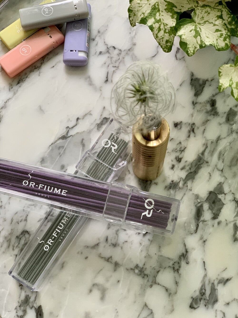 韓國 ØR-FIUME｜天然香氛線香 線香座組盒 50入