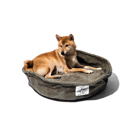 PUEBCO｜VINTAGE TENT FABRIC PET BED / Large / 帳篷布寵物床